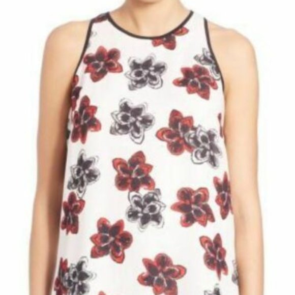 Milly Women Marie Tank Top In Poppy Size 4 NWT!! - Picture 1 of 9